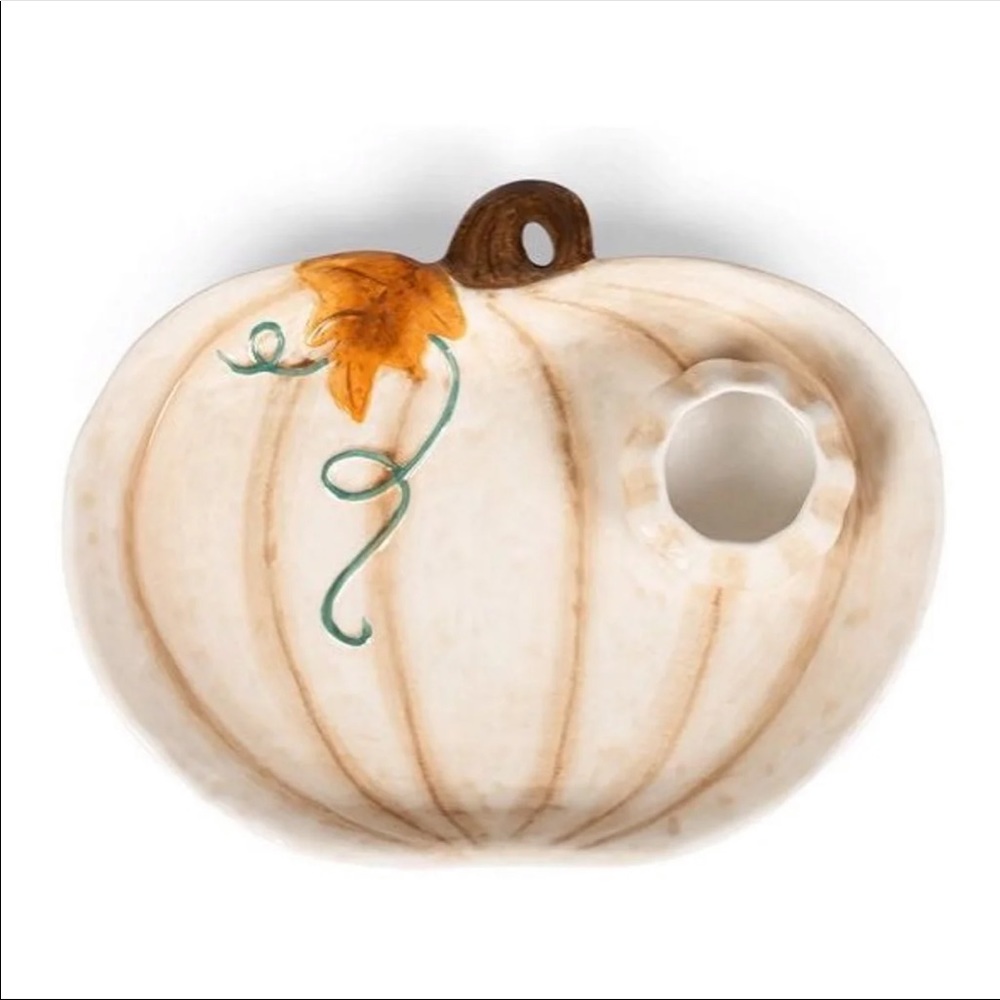 Ceramic Pumpkin Chip and Dip Set - Picture 4 of 4